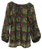 Tolani Jesse Elephant Tunic Top Silk Paisley