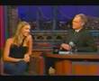 Jessica Alba On The David Letterman Show